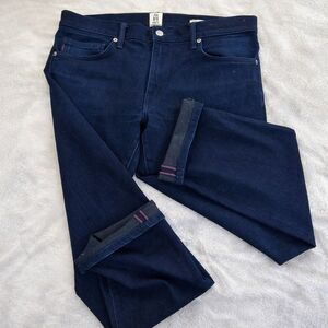 Hiroshi Kato Jeans Men Size 34x27 Indigo Black Raw Pen Slim Selvedge